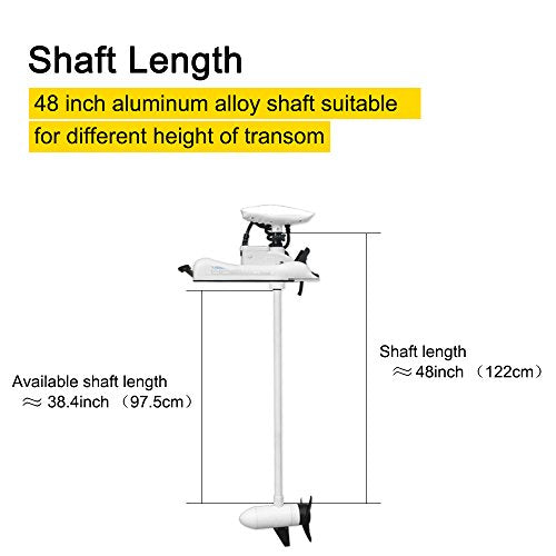 12V 55LBS 48inch Bow Mount Trolling Motor with Remote Control F667