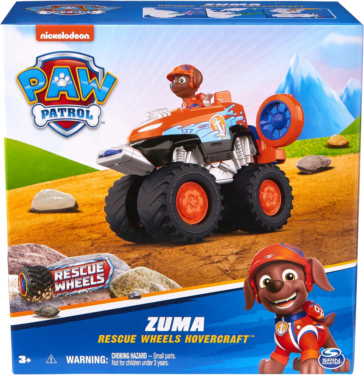 Paw Patrol Zuma’s Hovercraft Toy Truck with Projectile Launcher and Action Figure N479