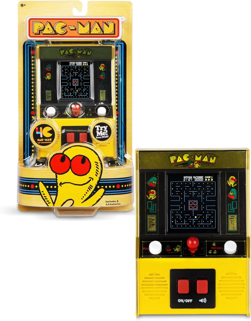 Yellow Retro Mini Arcade Game V70423