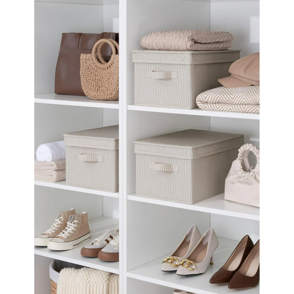 Gray Large 3-Pack Storage Bins with Lid Z305