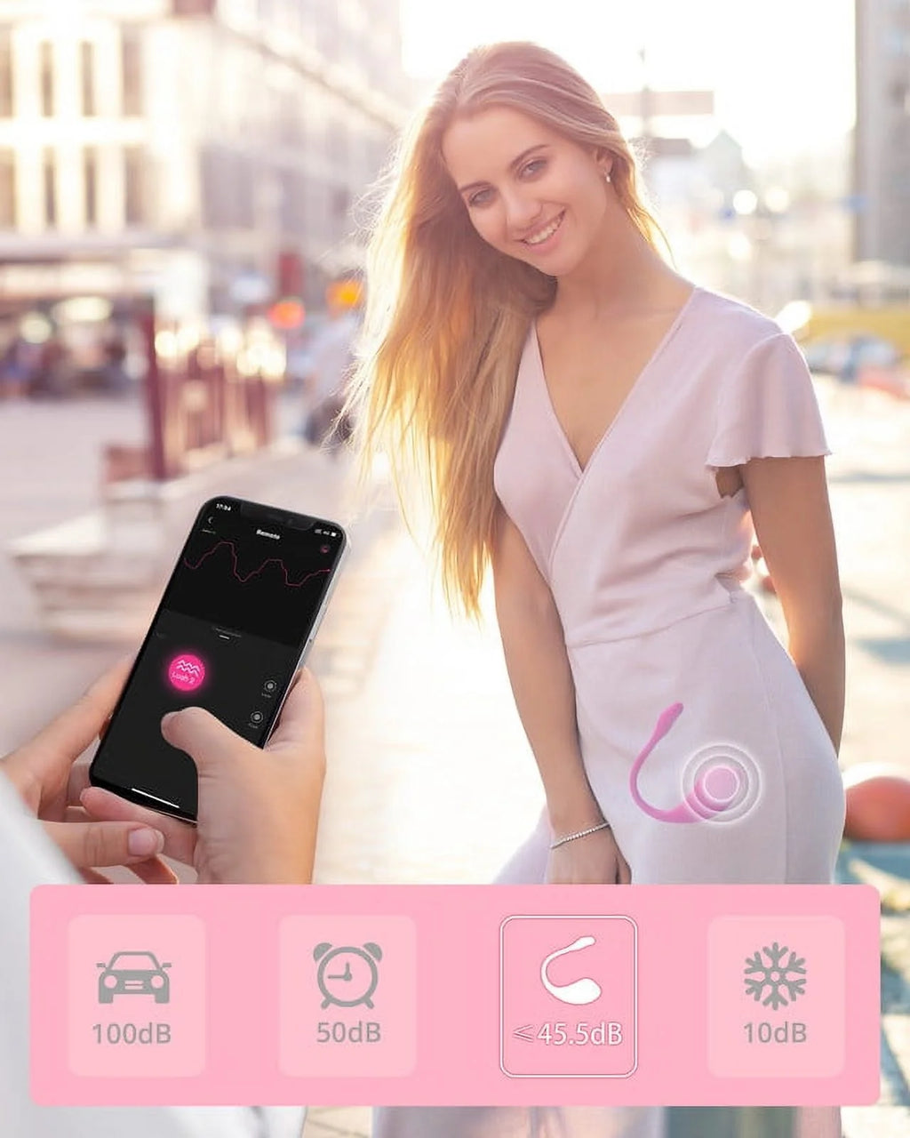 Pink Wireless Bullet Vibrator R2239