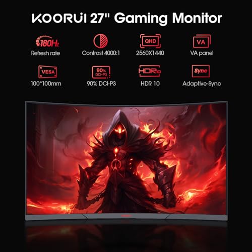 27 inch QHD 180Hz Curved Gaming Monitor S98976