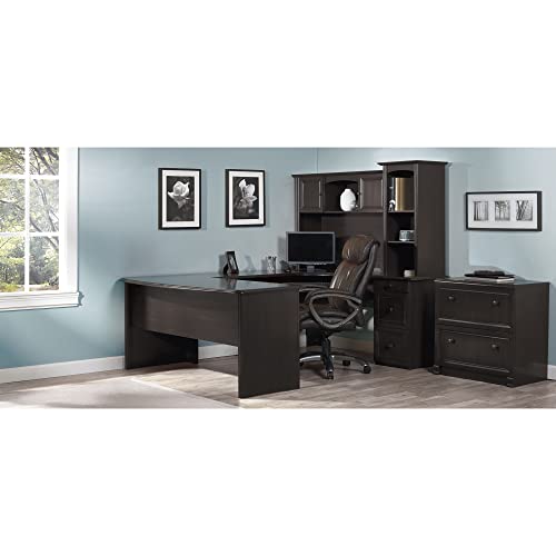 Walnut U-Shaped Executive Desk Z636