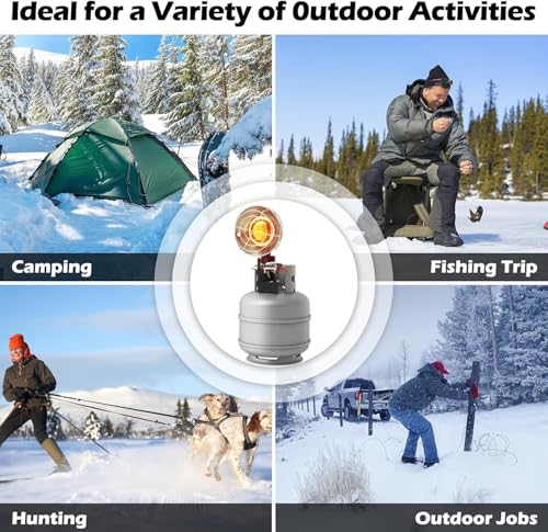 Propane Heater 15,000BTU Portable Outdoor with 3 Adjustable Modes Safety Shut-off Valve J364