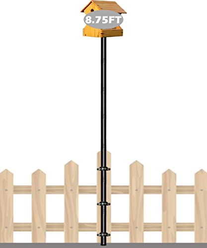 Matte Black Heavy Duty Bird Feeder Pole Kit E995000