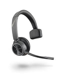 Black Single-Ear Wireless Headset with Boom Mic R71378