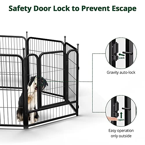 24”/32”/40” Metal Dog Fence Playpen I179