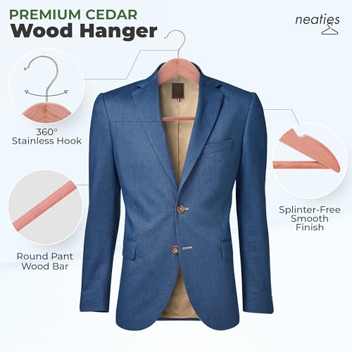 Red Cedar Wooden Hangers 6 Pack A7165