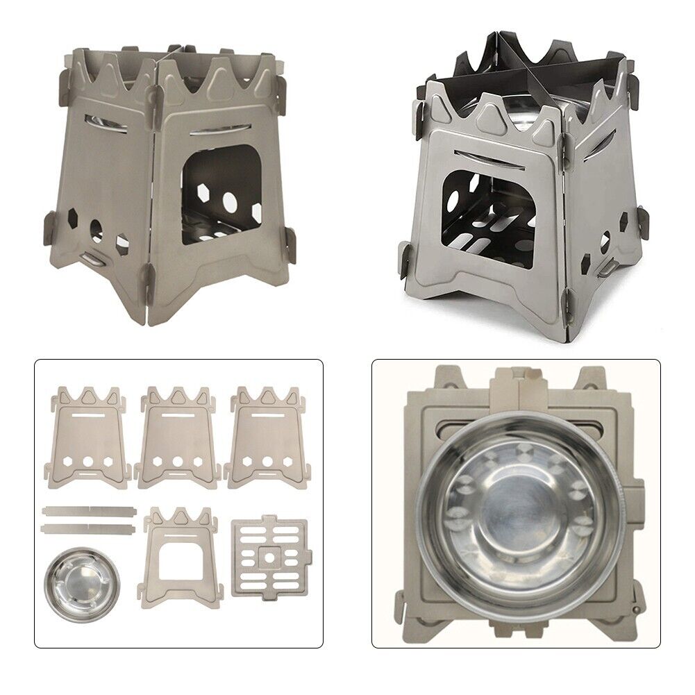 Folding Titanium Ultralight Wood Stove L9016
