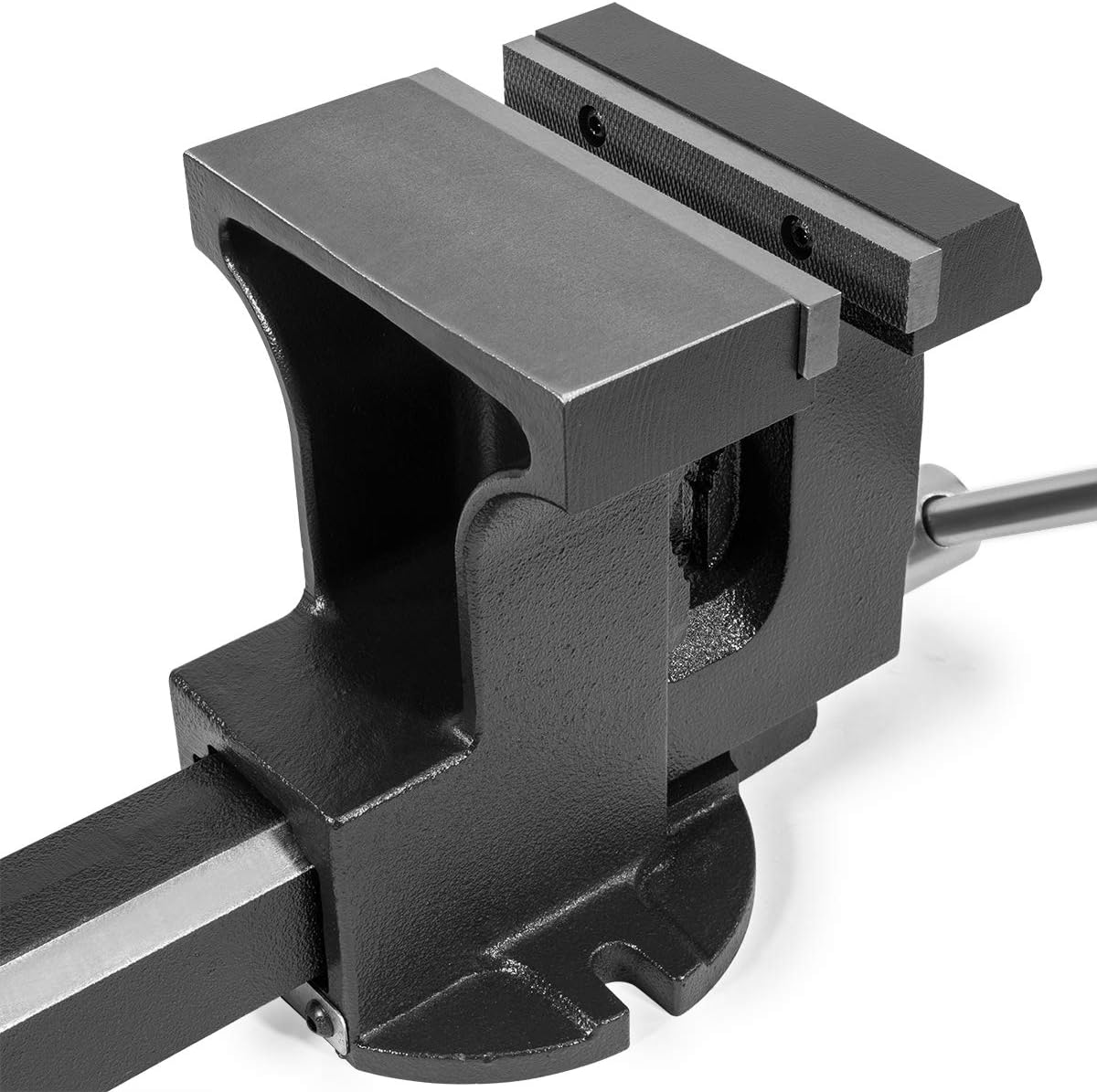2-in-1 Tow Hitch Truck Vise 6" Bench Vise Grey S4655