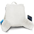 Navy Blue Shredded Memory Foam Reading Pillow with Pockets R862858