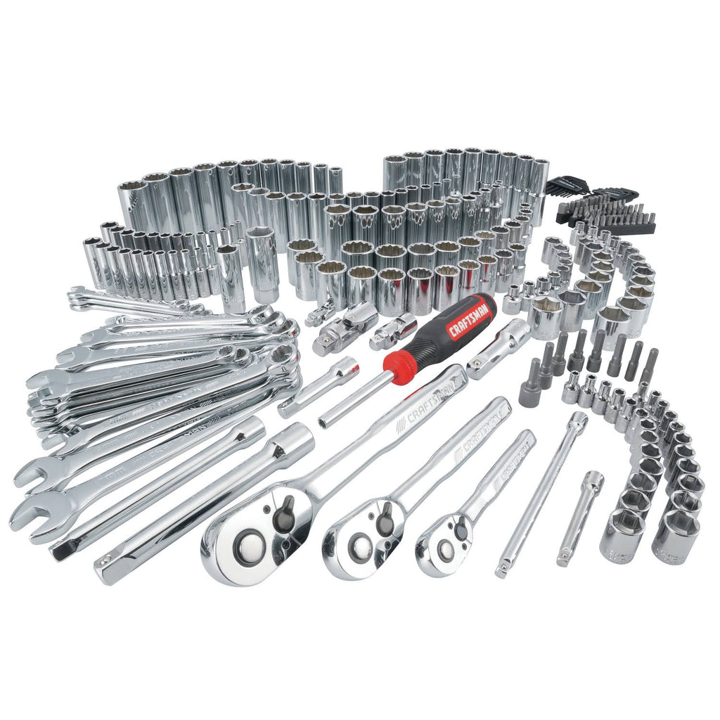 1/4, 3/8 and 1/2 in. Drive Metric and SAE 6 and 12 Point Mechanic's Tool Set 308 pc. P359849