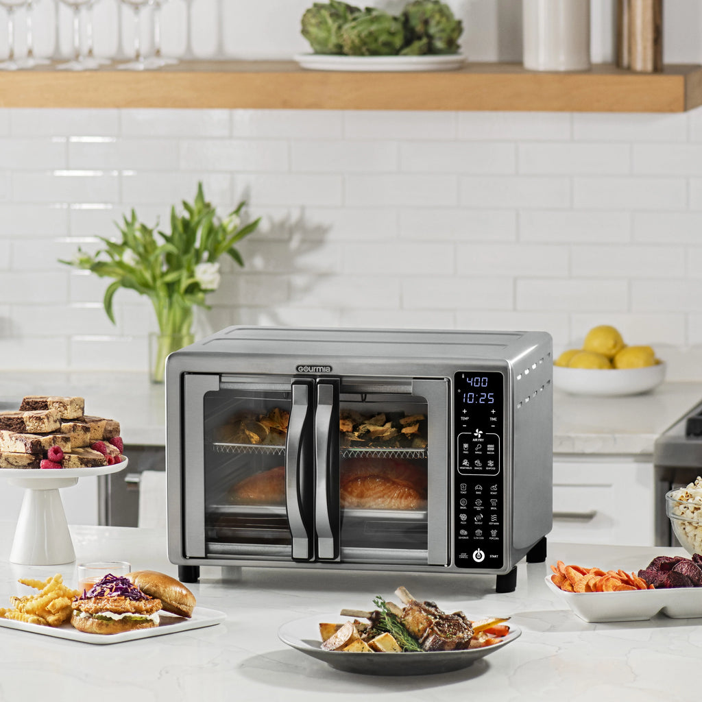 Stainless Steel Digital Air Fryer Toaster Oven, 6 Slice H962