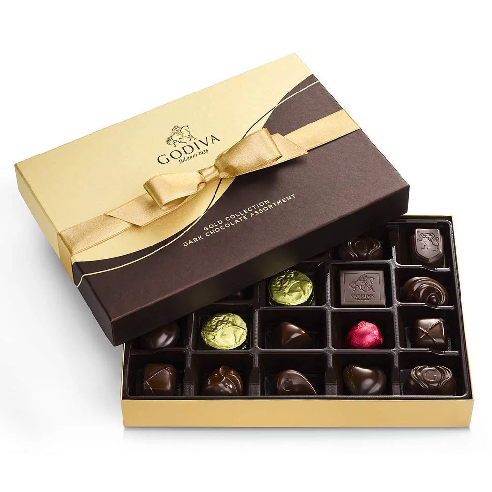 Dark Chocolate Gift Box, 22 Count, 1 Oz E113