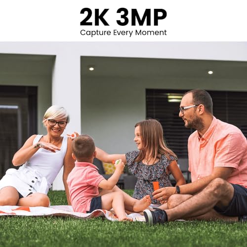 2K Wireless Security Camera Outdoor with Solar Powered Charging X8107