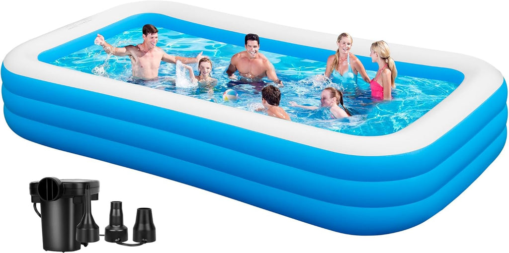 130'' x 72'' x 22'' Inflatable Pool with Pump V24090