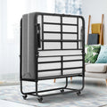 Folding Bed with 5" Memory Foam Mattress, Metal Frame O23123