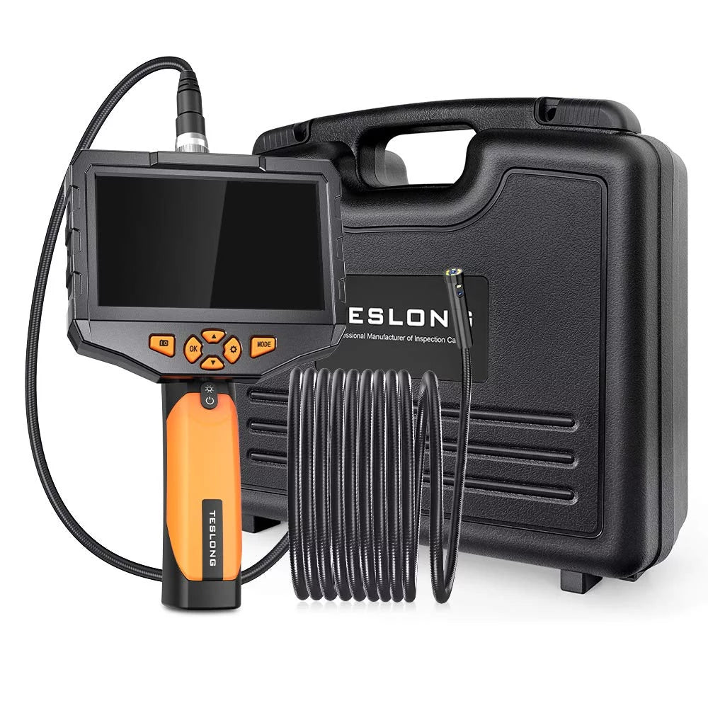 8mm 1080P HD Digital Borescope Inspection Camera with 5 Inch LCD Screen and Semi-Rigid Cable Z878005
