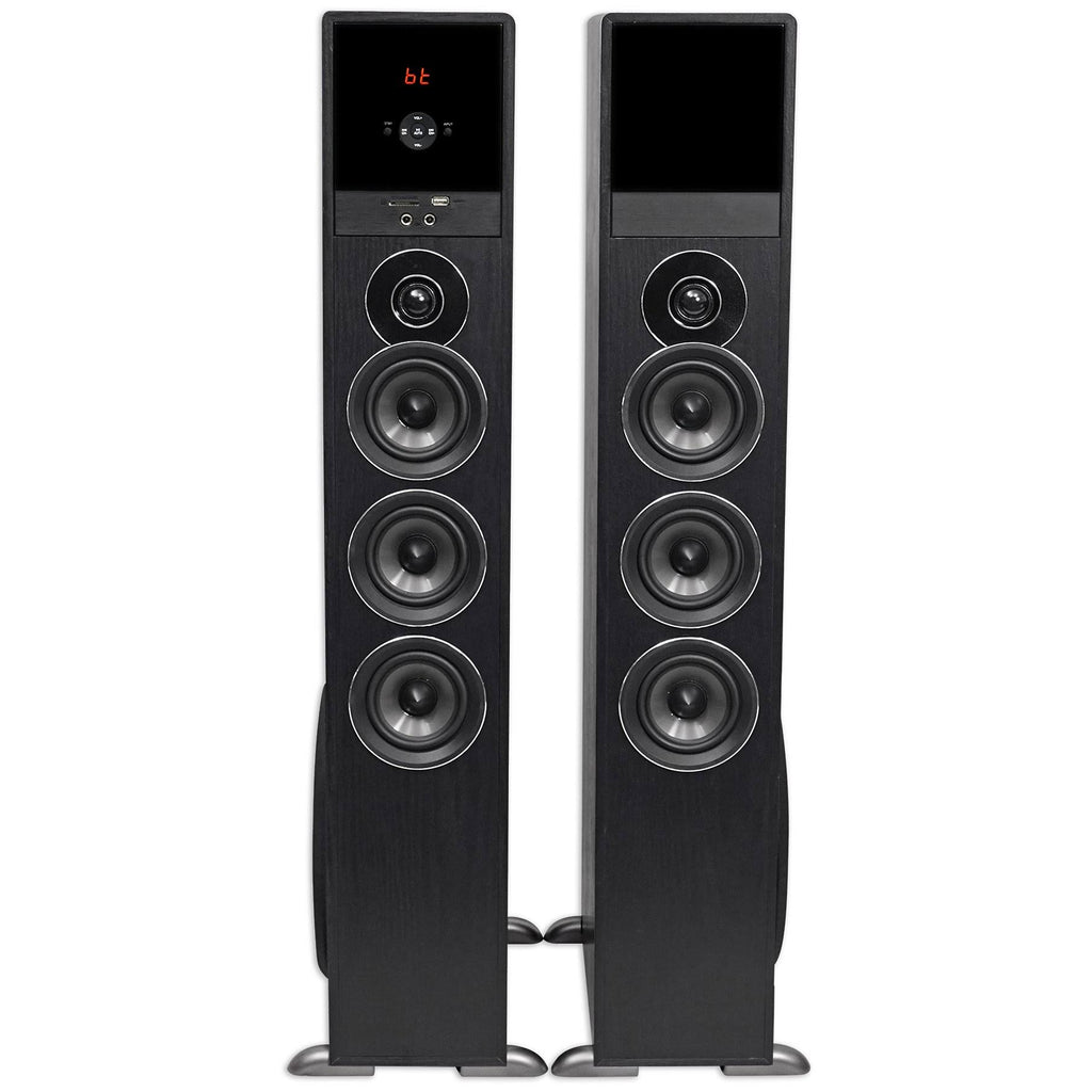 Black Home Theater System Tower Speakers with Subwoofer C541947