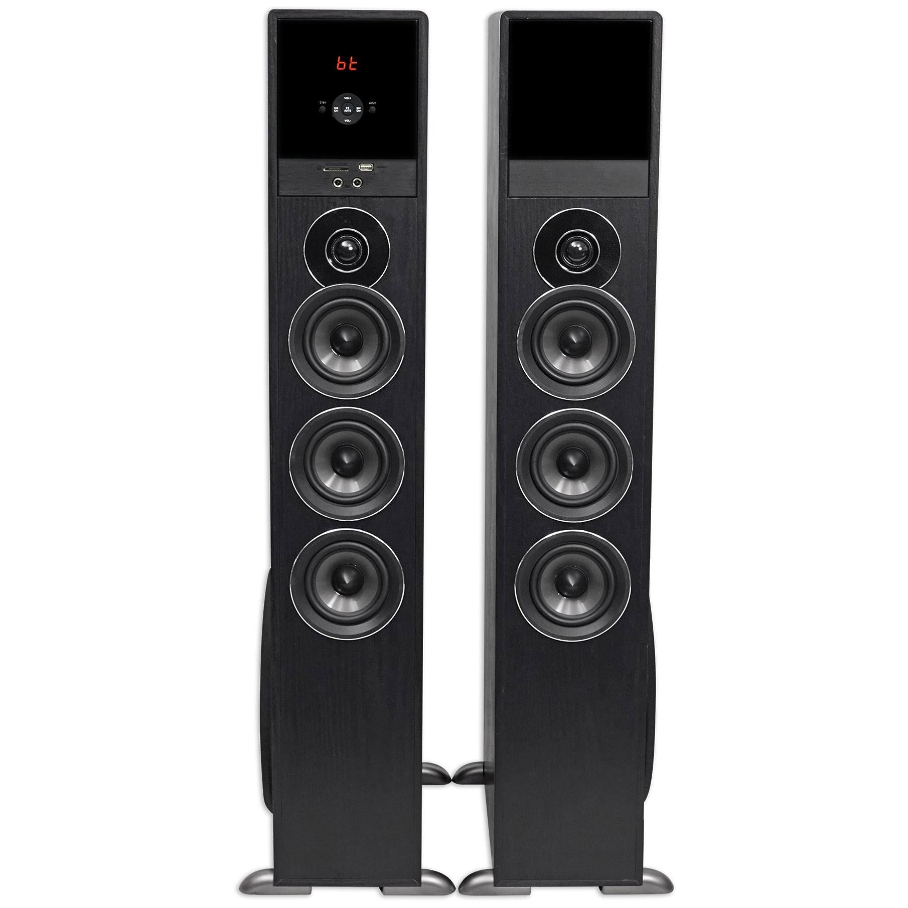 Black Home Theater System Tower Speakers with Subwoofer C541947