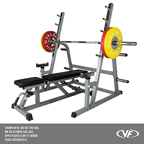 Adjustable Spotter Arms Half Power Cage Bench Press and Squat Rack Combo V8469