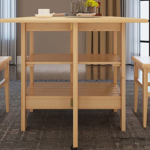 Drop Leaf Dining Table with Wheels U8091