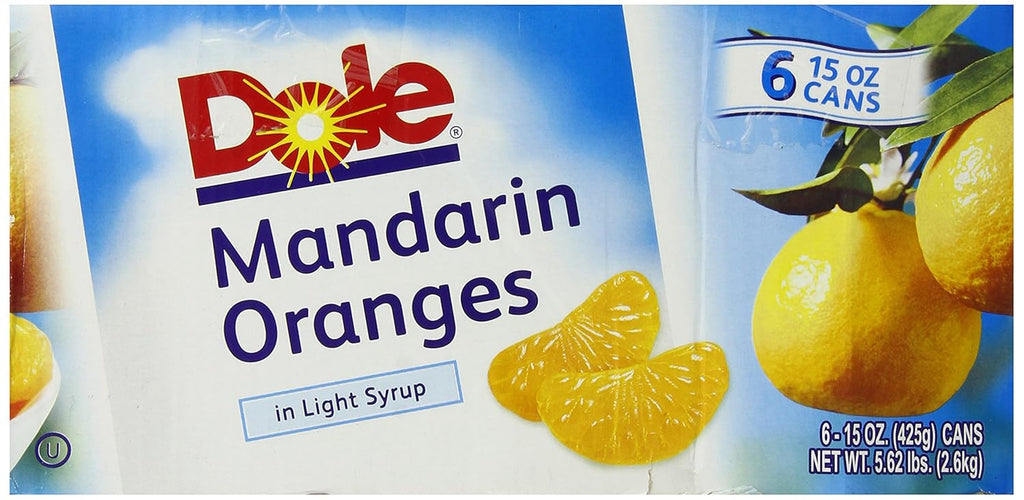 Mandarin Oranges in Light Syrup, 15 Ounce Cans (Pack of 6) C185