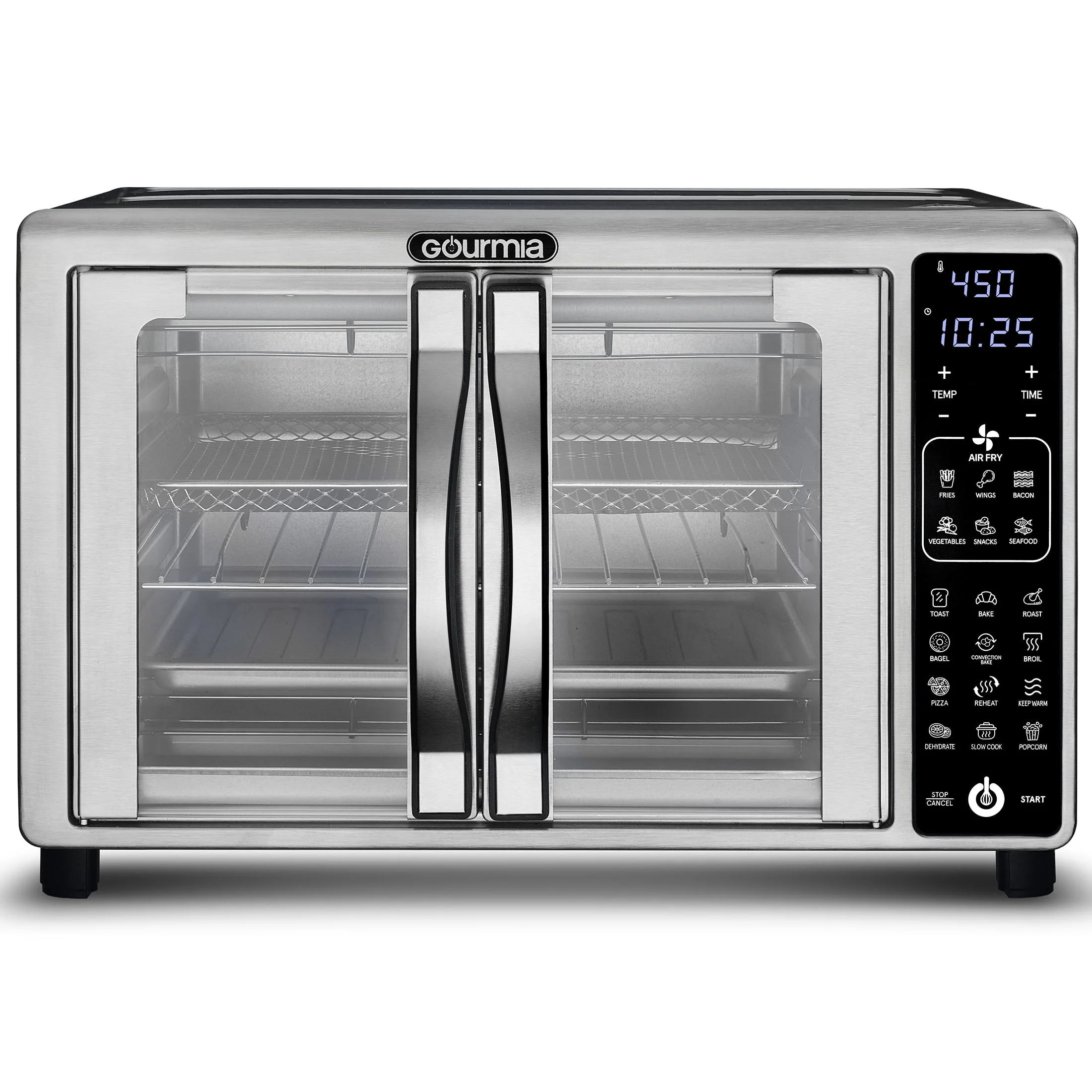 Stainless Steel Digital Air Fryer Toaster Oven, 6 Slice H962