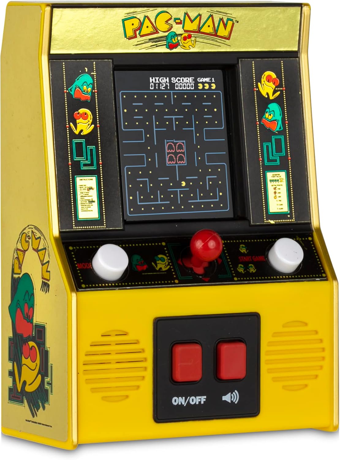 Yellow Retro Mini Arcade Game V70423