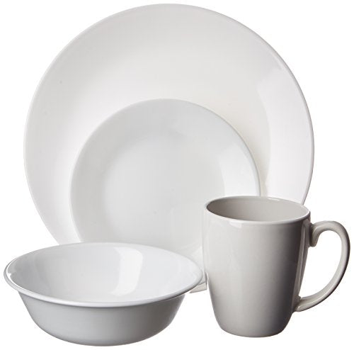 16-Piece White Dinnerware Set, Service for 4 C120