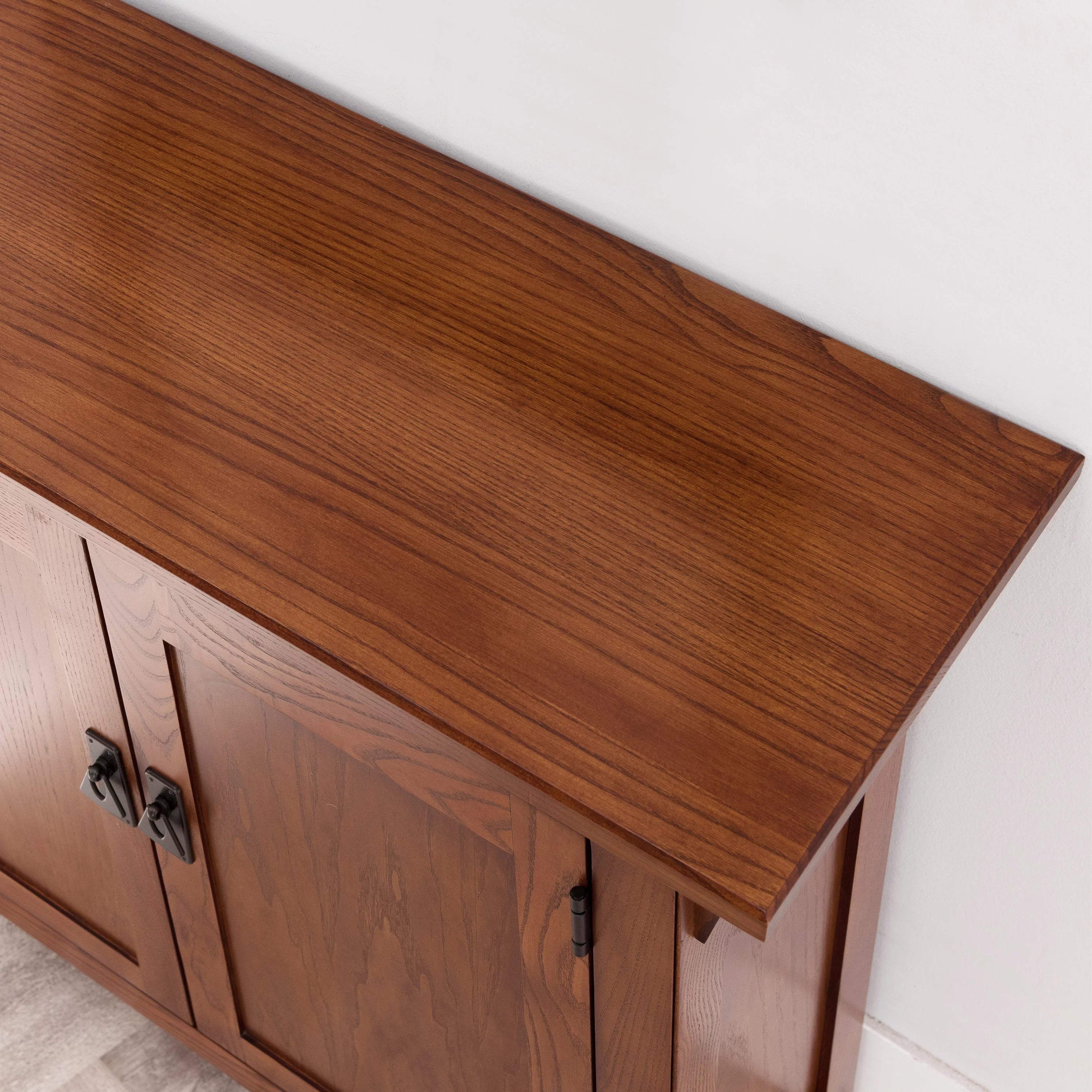 Solid Wood Hall Stand, Rich Russet Finish X226456