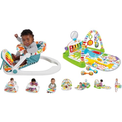 Pink Portable Baby Chair with Piano Toy & Snack Tray T266562