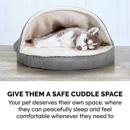 Pink 26-inch Round Cooling Gel Dog Bed with Removable Washable Cover A84213