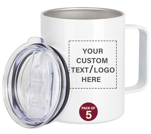 12oz Insulated Stainless Steel White Coffee Travel Mug M821119