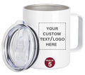 12oz Insulated Stainless Steel White Coffee Travel Mug M821119
