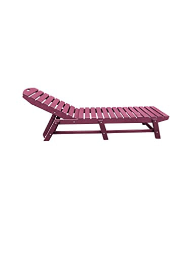 Teal Folding HDPE Recycled Poly Pool Chaise Lounge P219842