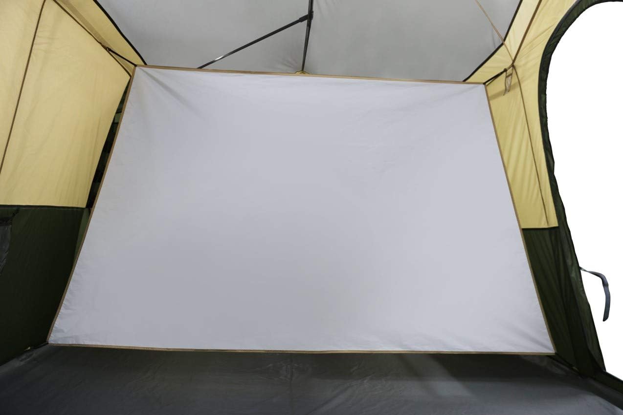 12 Person Cabin Tent with Closets and Room Dividers, Green I9338