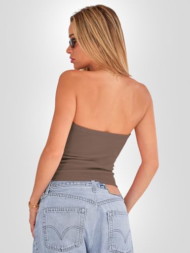 Womens Tube Tops Bandeau Strapless Tank Tops N1211