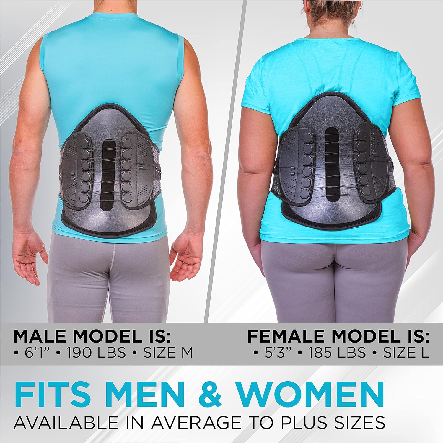 Rigid Lumbosacral Corset Belt with Pulley System N473797
