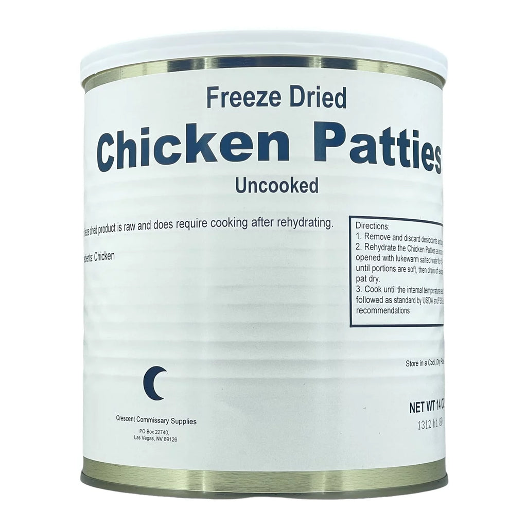 Freeze Dried Chicken Patties #10 Can 15 Patties 28oz I86280