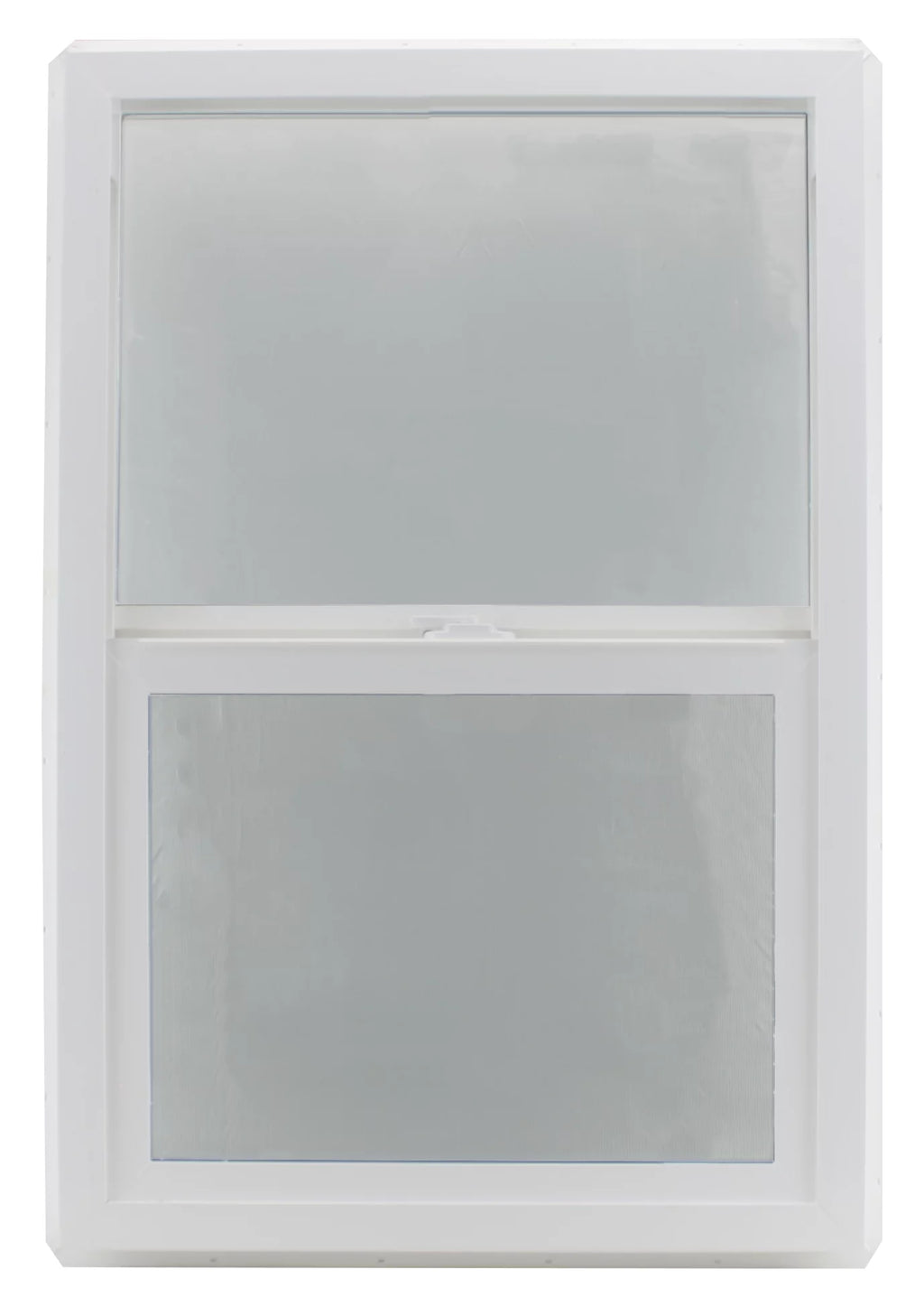24" x 36" Double Pane Vinyl Clear Tempered Glass Low-E PVC Frame Vertical Slide Window A8375