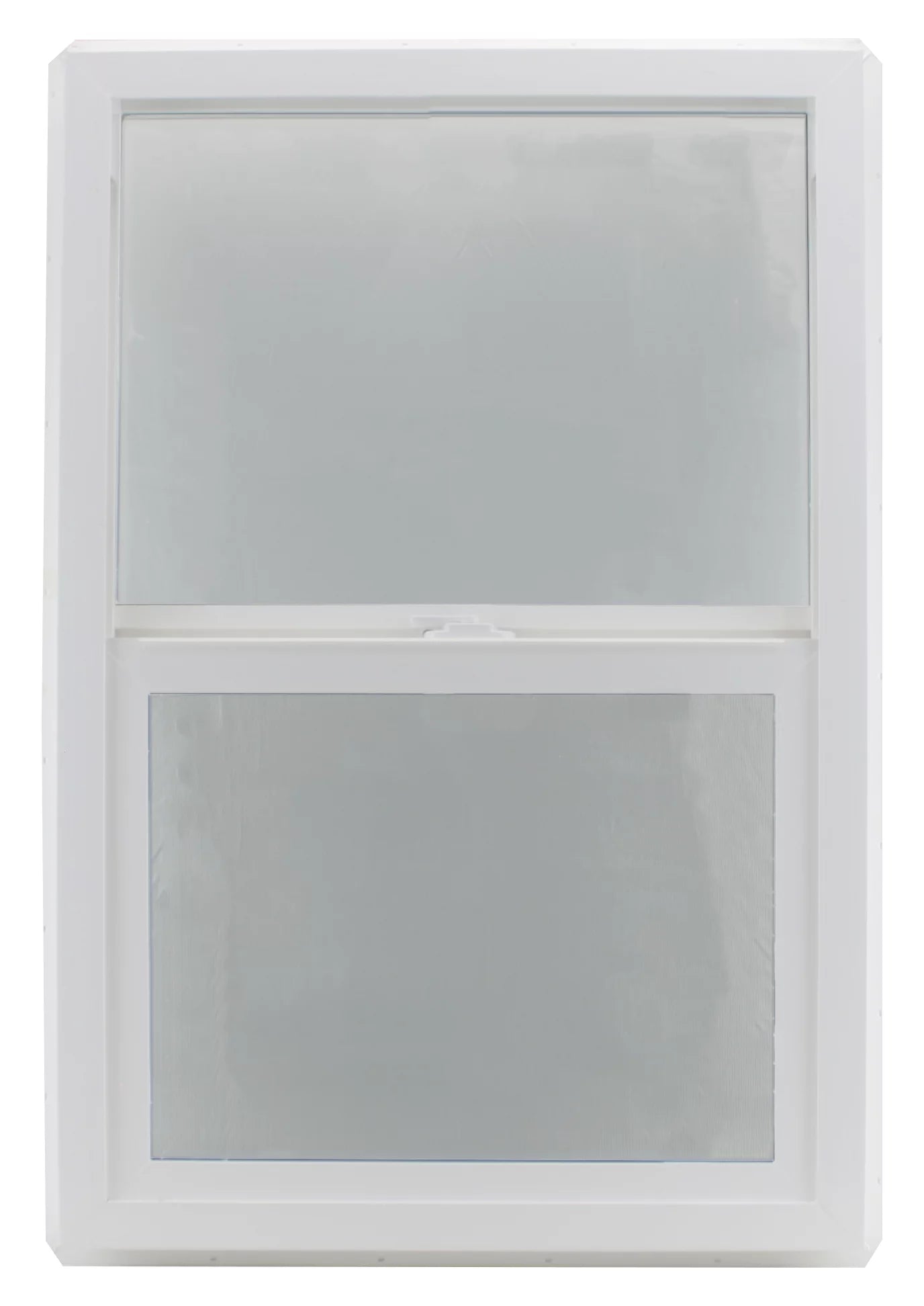 24" x 36" Double Pane Vinyl Clear Tempered Glass Low-E PVC Frame Vertical Slide Window A8375