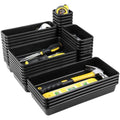 60PCS Black Plastic Tool Box Organizer Tray Divider (5 Sizes) A6050