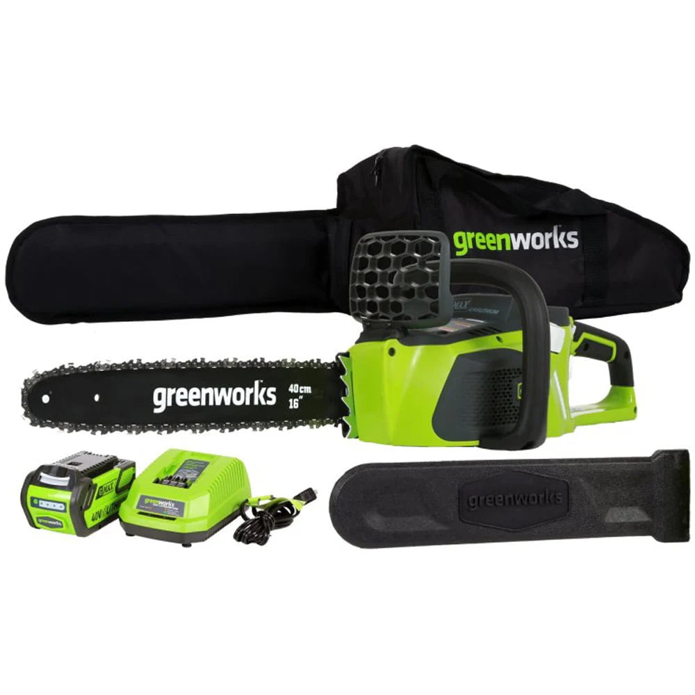 40V 16 Cordless Brushless Chainsaw with 4.0 Ah Battery and Charger I488085