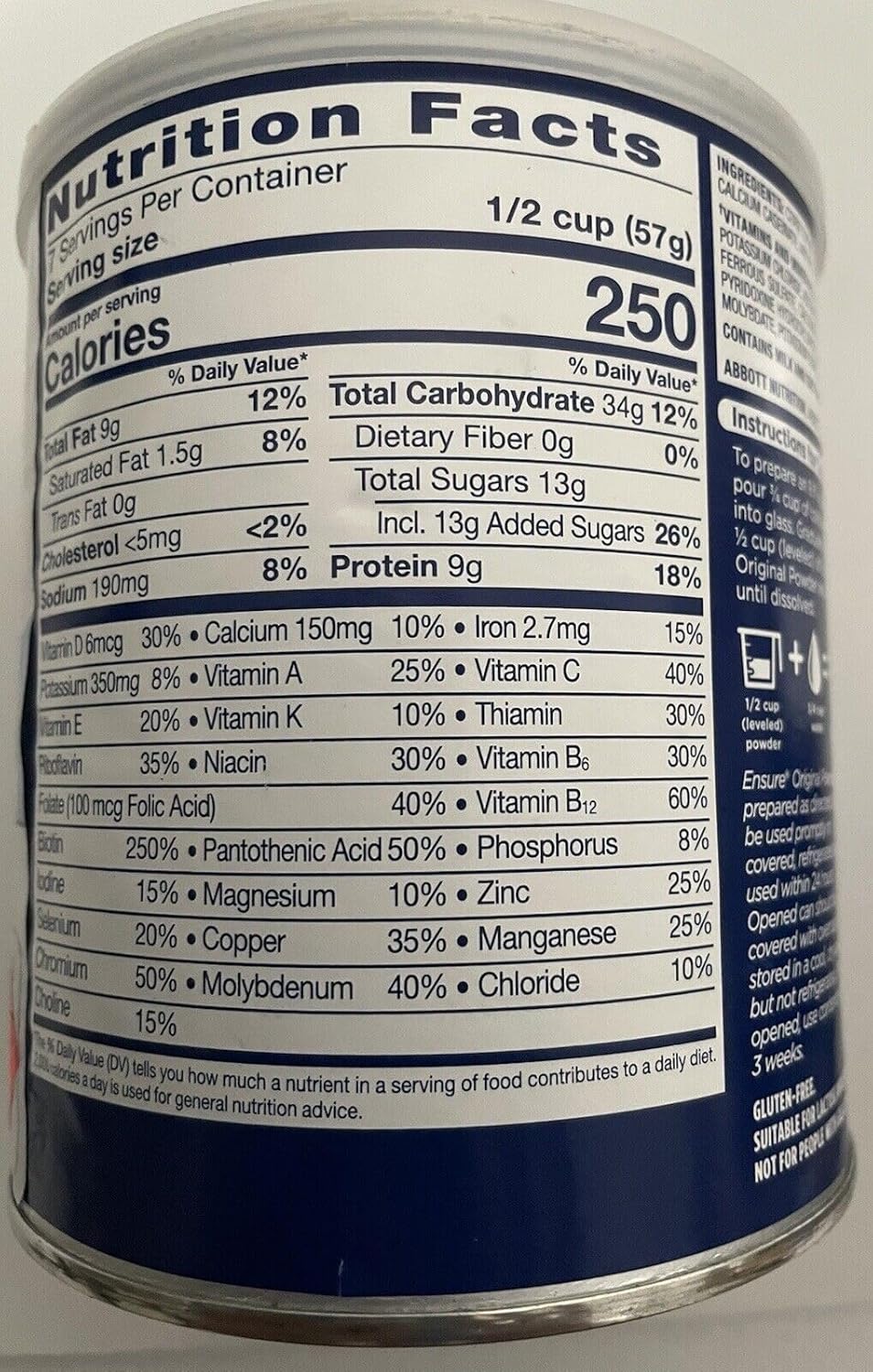 14 Oz Vanilla Balanced Nutrition Powder Y40907