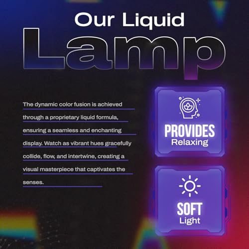 Black and Purple Liquid Motion Lava Night Light 14.5" I80799