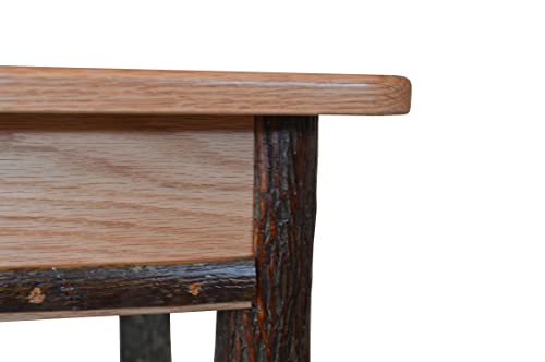 Small Rectangular Walnut-Stained Hickory Writing Desk U1331