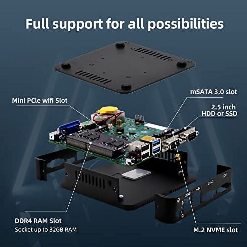 32GB DDR4 RAM 512GB SSD Fanless Mini PC Z968