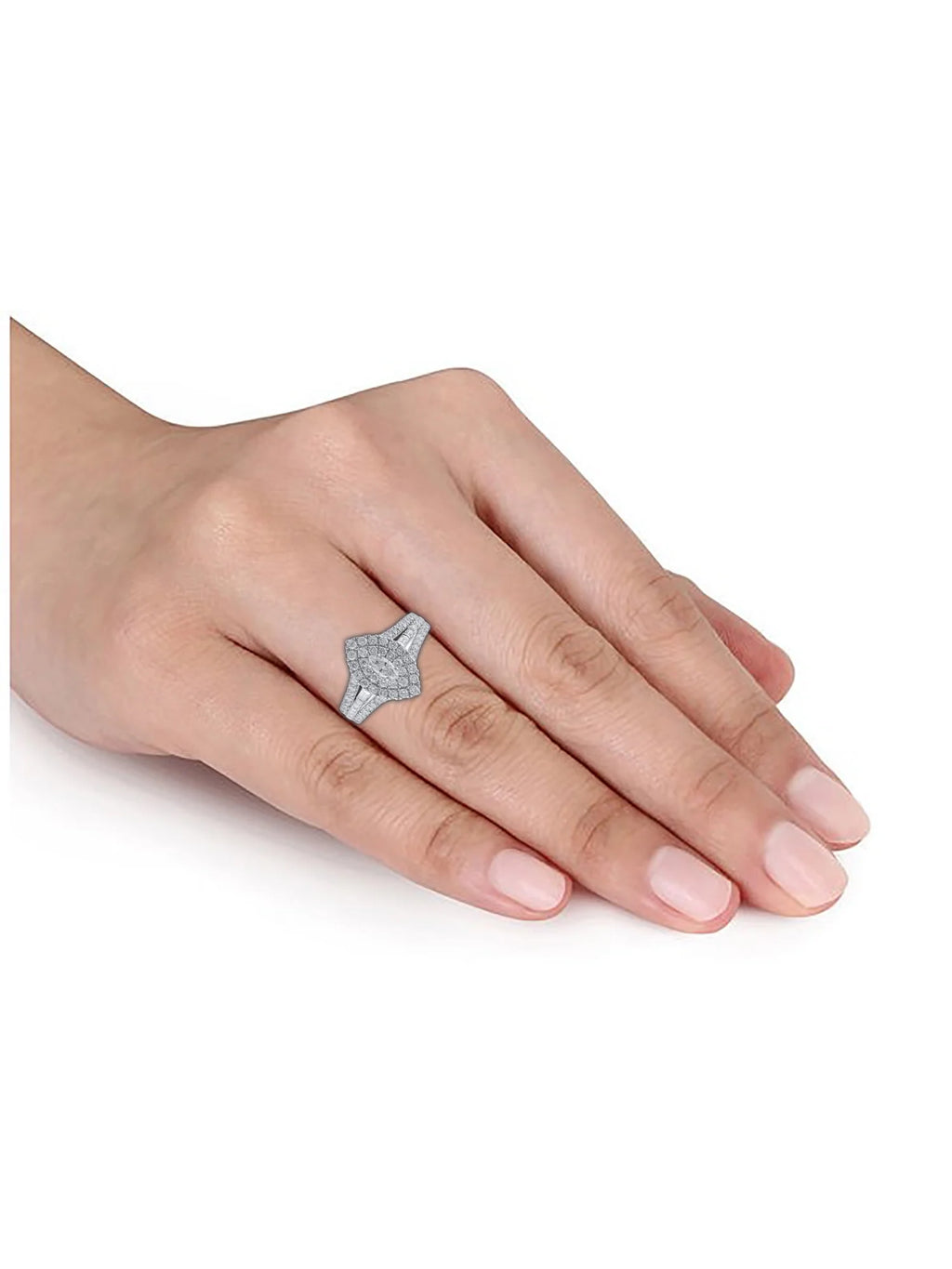 1 Carat T.W. Lab Grown Diamond Engagement Ring in Sterling Silver B574531