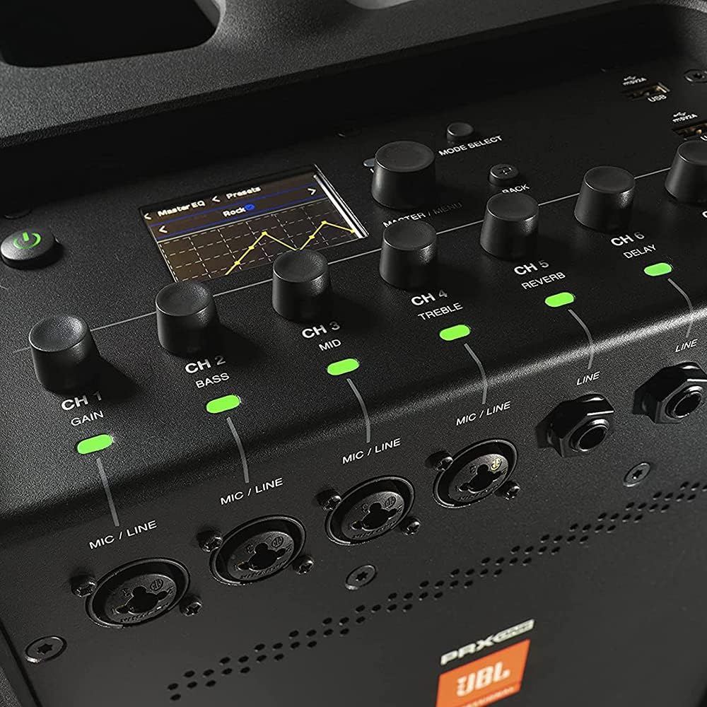 Powered Loudspeaker Line Array with 7-Channel Mixer and Built-in Effects (Pair) U326